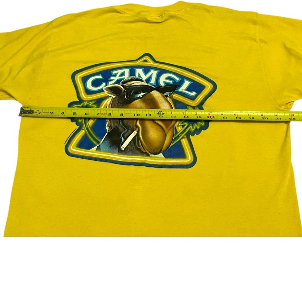 Vintage 1989 Rare Camel Cigarette Joe Cool Short Sleeve T Shirt Size XL Yellow‎ - Picture 6 of 8